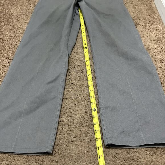 Original Ben Davis Twill Work Pants Wide Leg Fits 29x29 Gray C640 Cut Distressed - Picture 4 of 9
